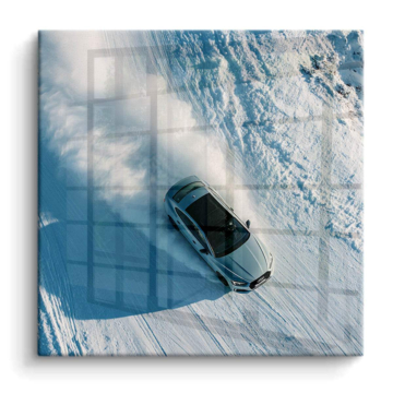 Audi Inspired Snow Drift PVC Gloss Art