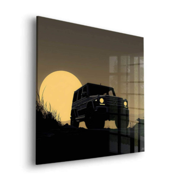 Mercedes G Class Inspired Sunset Acrylic Glass Art