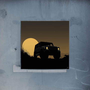 Atardecer inspirado en Mercedes G-Class - póster