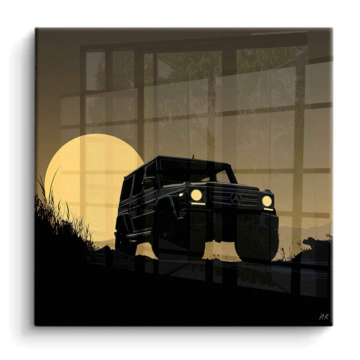 Mercedes G Class Inspired Sunset PVC Gloss Art