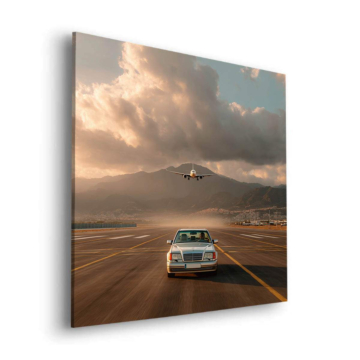 Mercedes Inspired Airport Takeoff Dibond Matt Art