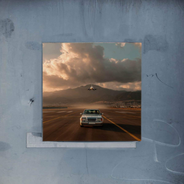 Mercedes Inspired Airport Takeoff Poster Art