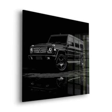 Mercedes G Class Inspired Black Acrylic Glass Art