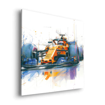 McLaren Inspired Formula Watercolor Dibond Matt Art