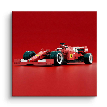 Ferrari Formula 1 Inspired Red Canvas Art