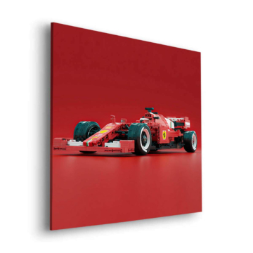 Ferrari Formule 1 rouge - tableau Dibond mat