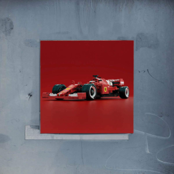 Ferrari Formule 1 rouge - poster