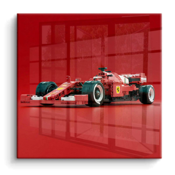 Ferrari Formule 1 rouge - tableau PVC brillant