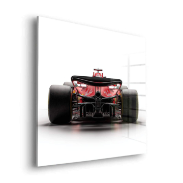 Heckansicht inspiriert von Ferrari F1 - Acrylglasbild
