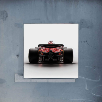 Ferrari F1 vue de l'arrière - poster