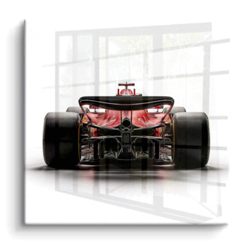 Ferrari F1 vue de l'arrière - tableau PVC brillant