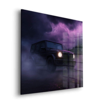 Muscle Car Thunderstorm Acrylic Glass Art