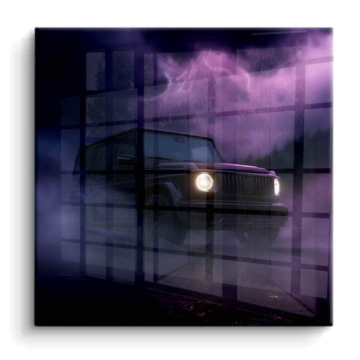 Muscle Car Thunderstorm PVC Gloss Art