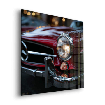 Classic Mercedes Inspired Headlight Acrylic Glass Art