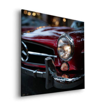 Classic Mercedes Inspired Headlight Dibond Matt Art