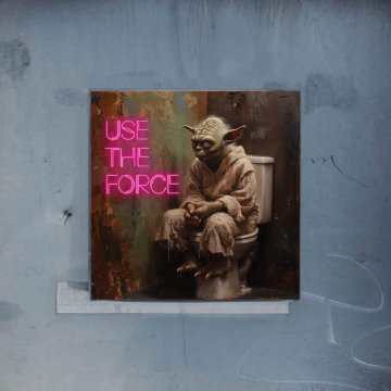 Yoda Inspired Use the Force Poster Art