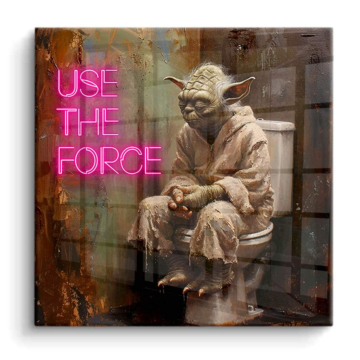 Yoda Inspired Use the Force PVC Gloss Art