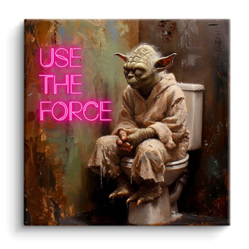 Use the Force inspiriert von Yoda - PVC-Bild matt