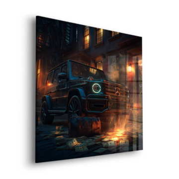 Mercedes G Class Inspired Night Acrylic Glass Art