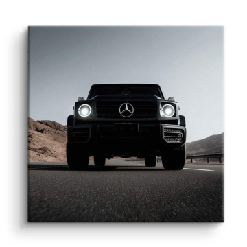 Mercedes G Class Inspired Front View Canvas Art