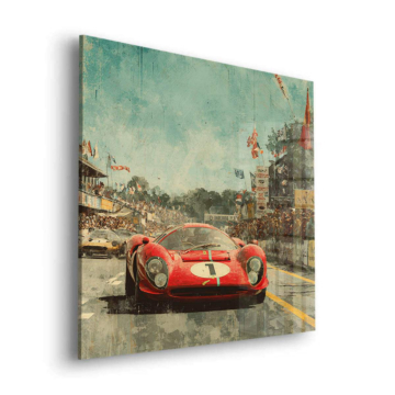 Racing inspiriert von Ferrari 330 P4 - Acrylglasbild