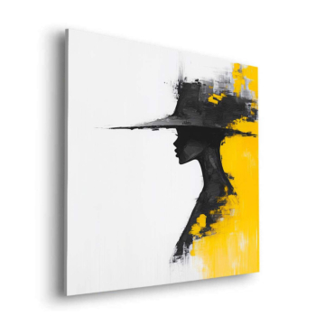 Abstrakte Modesilhouette - Dibond-Bild matt
