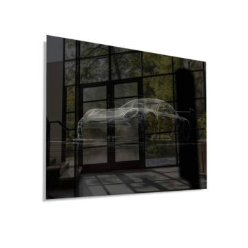 Porsche 911 Dark Silhouette Acrylic Glass Art