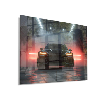 Audi RS 7 Red Smoke Acrylic Glass Art