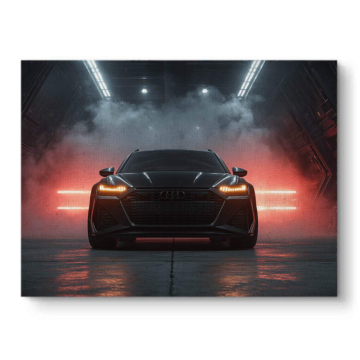 Audi RS 7 Red Smoke Canvas Art