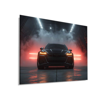 Audi RS 7 rojo humo - cuadro Dibond mate