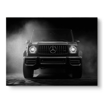 Mercedes G-Class Black Smoke Canvas Art