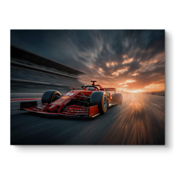 Ferrari F2004 Sunset Race Canvas Art