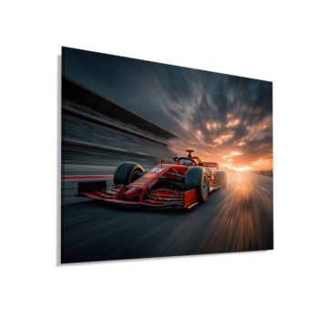 Ferrari F2004 Sonnenuntergang Renne - Dibond-Bild matt