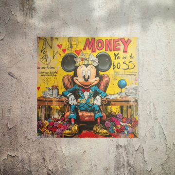Mickey Mouse Inspired Money Poster Art