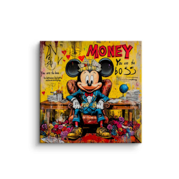 Mickey Mouse Inspired Money Canvas Art