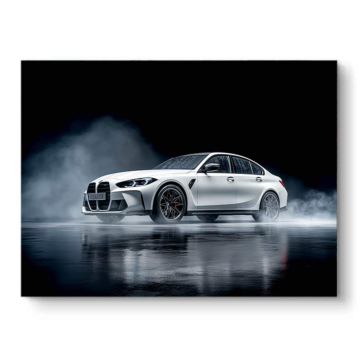BMW M5 CS humo - cuadro PVC mate