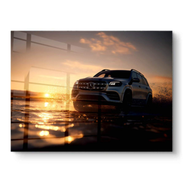 Mercedes SUV Sunset Drive PVC Gloss Art