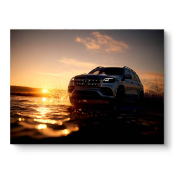 Mercedes SUV Sunset Drive PVC Matt Art