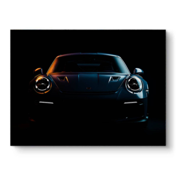Porsche 911 Dark Front Canvas Art