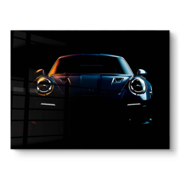 Porsche 911 Dark Front PVC Gloss Art