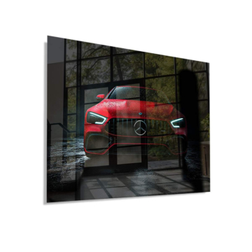 Mercedes AMG Red Front Acrylic Glass Art