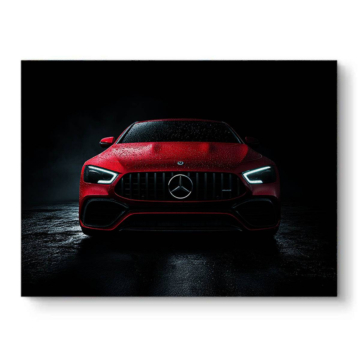 Mercedes AMG Red Front Canvas Art