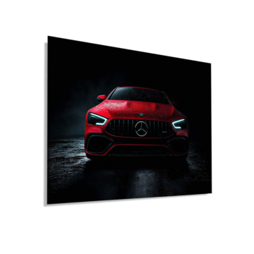 Mercedes AMG Red Front Dibond Matt Art