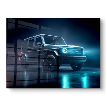 Mercedes G-Class Blue Lights PVC Gloss Art