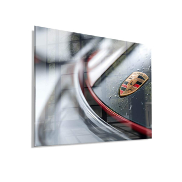 Porsche Badge Close Up Acrylic Glass Art
