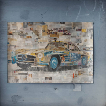 Mercedes Classic Mosaic Poster Art