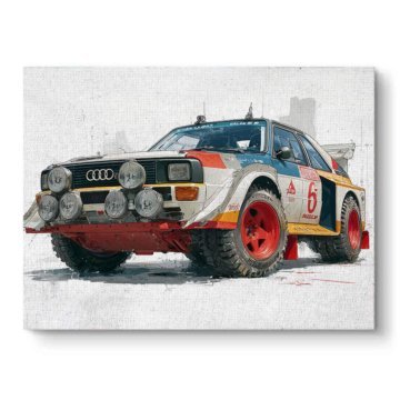 Audi Quattro Rally Canvas Art