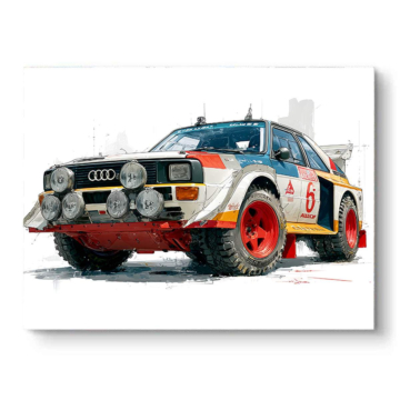 Audi Quattro Rally PVC Matt Art