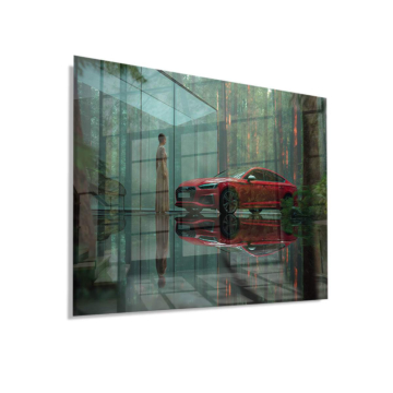 Audi RS 5 Forest Reflection Acrylic Glass Art