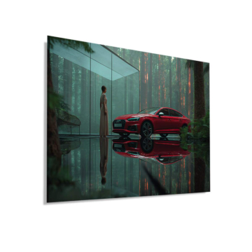 Audi RS 5 bosque reflejo - cuadro Dibond mate